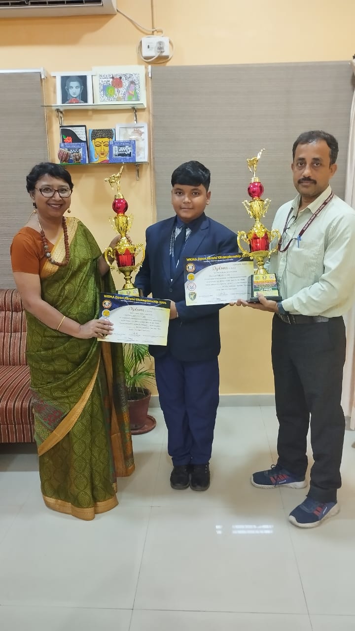 Winner of 'Kata 'and 'Kumite'  in International Open Karate Championship 2024-Prithwijyoti Dey